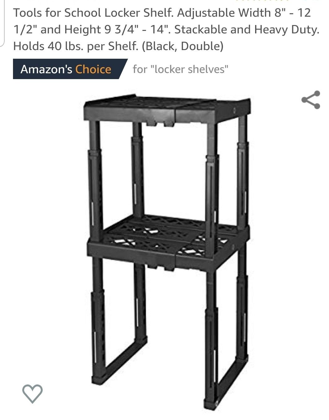 Locker shelf