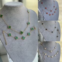 Van Cleef Bracelet Necklace Set