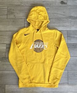 Nike Lakers Logo Hoodie Sweatshirt - Gold (Yellow)