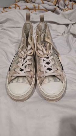 B23 Dior Oblique Transparent White Black Sneakers