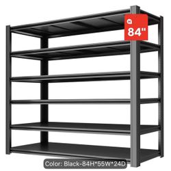 Black Metal 6 Shelves Unit- Make Offer