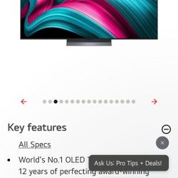 New 65 Inch Class LG OLED evo AI C5 4K Smart TV 2025