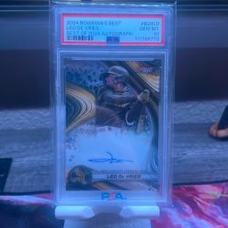 2024 Bowman’s Best Leo De Vries Autograph Psa 10