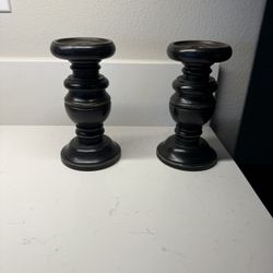 Black Candle Holders 