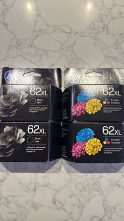 HP 62XL Ink Cartridges – Black & Tri-Color 4-Pack