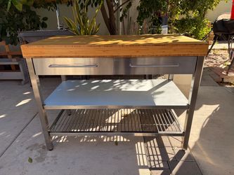 IKEA RIMFORSA Kitchen Island / Work Bench - Excellent Condition