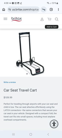 Britax Car Seat Travel Cart $65