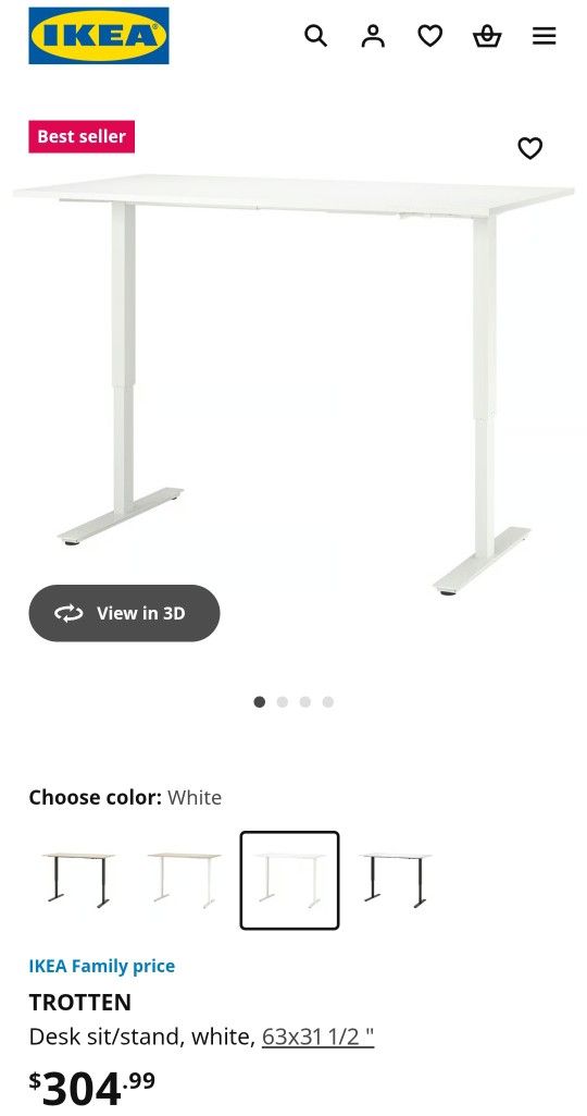 IKEA Adjustable Desk
