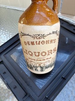 Demijohn's Liquors Stoneware Jug