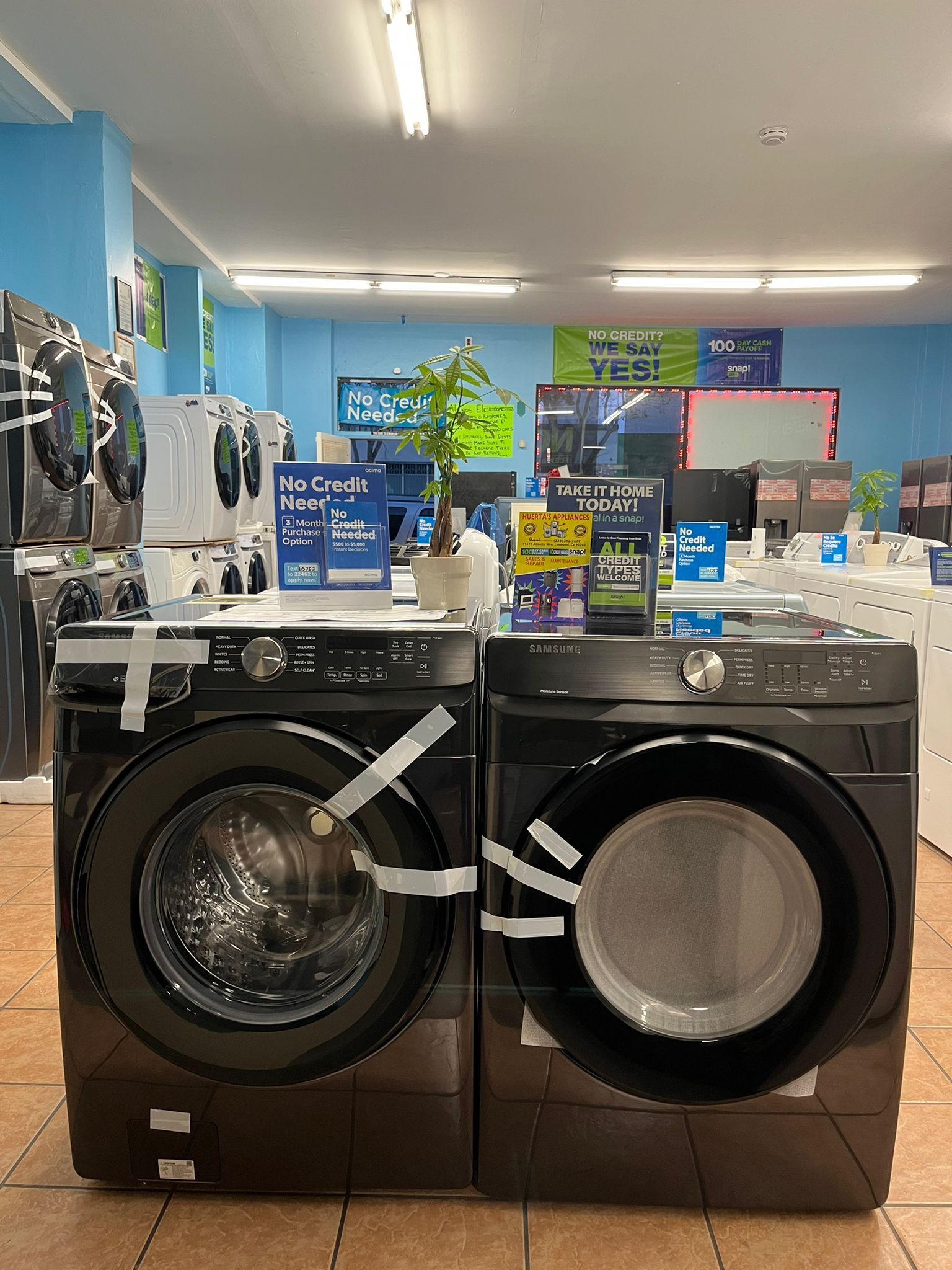 Samsung Washer And Dryer Black