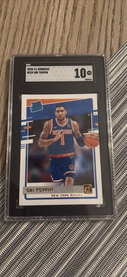 Obi Toppin Knicks Graded Rookie Card 