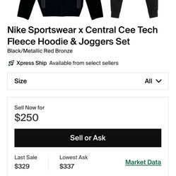 Nike Sportswear x Central Cee Tech Fleece Hoodie & Joggers Set 