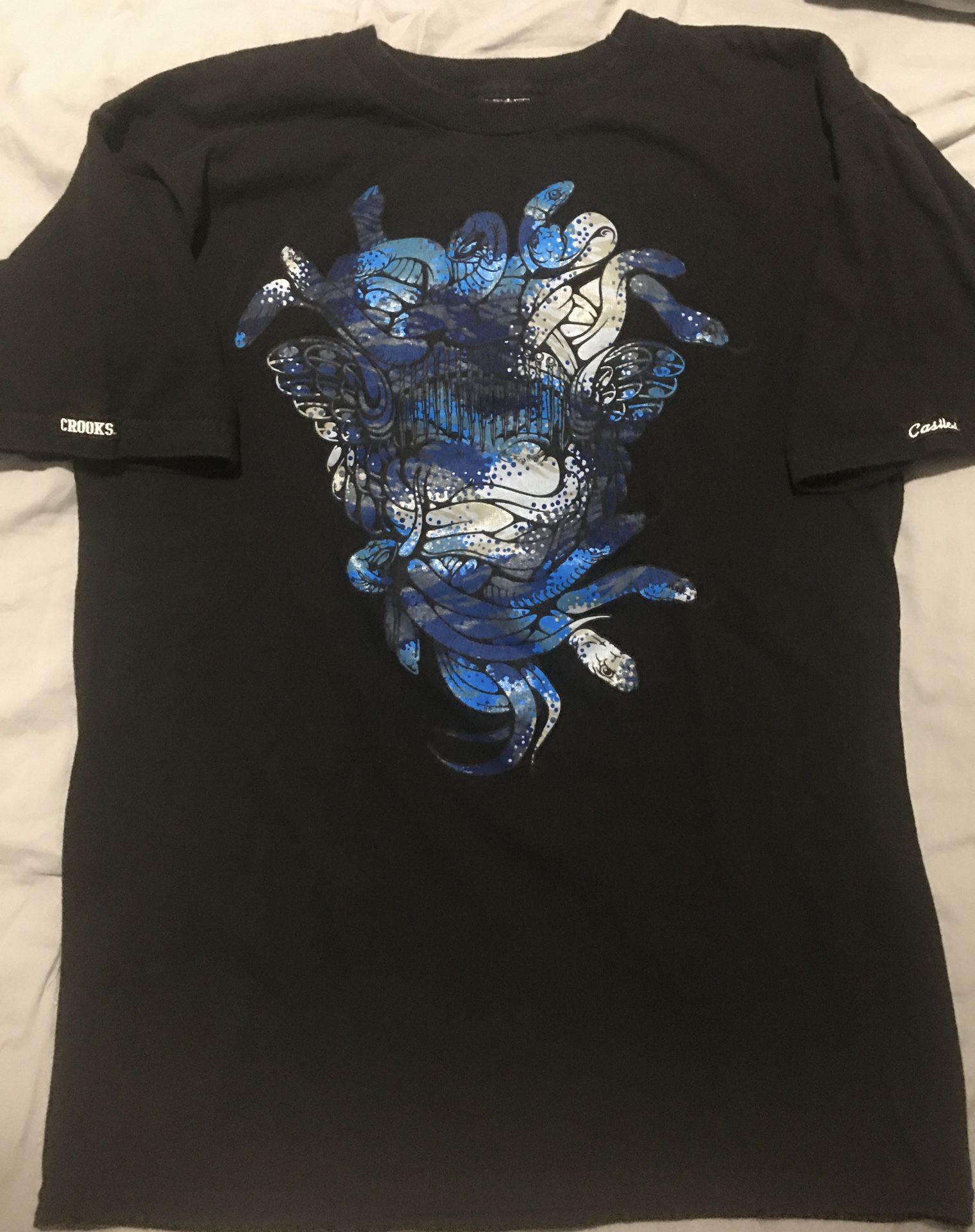 Crooks and Castles Cerulean Camo Medusa Size Medium
