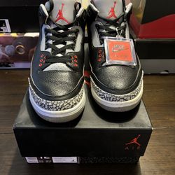 Jordan 3 Black Cement Size 12