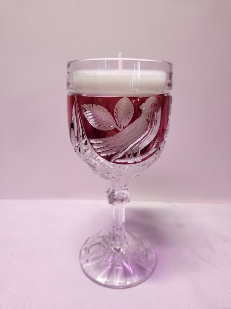 Vintage Glassware And Silverware Candles