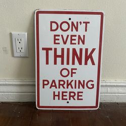 Quality Parking Sign