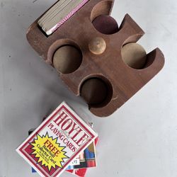 Cards and Antique Chip Set 4.5”x5.75”x3.5”