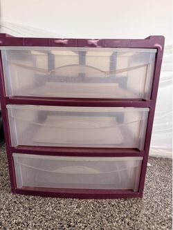 3-Drawer Plastic Storage Organizer – 25” Tall