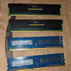 DDR3 16gb (4x4) Mixed Kit 1600 MHz, 2x Corsair Vengeance LP + 2x Kingston