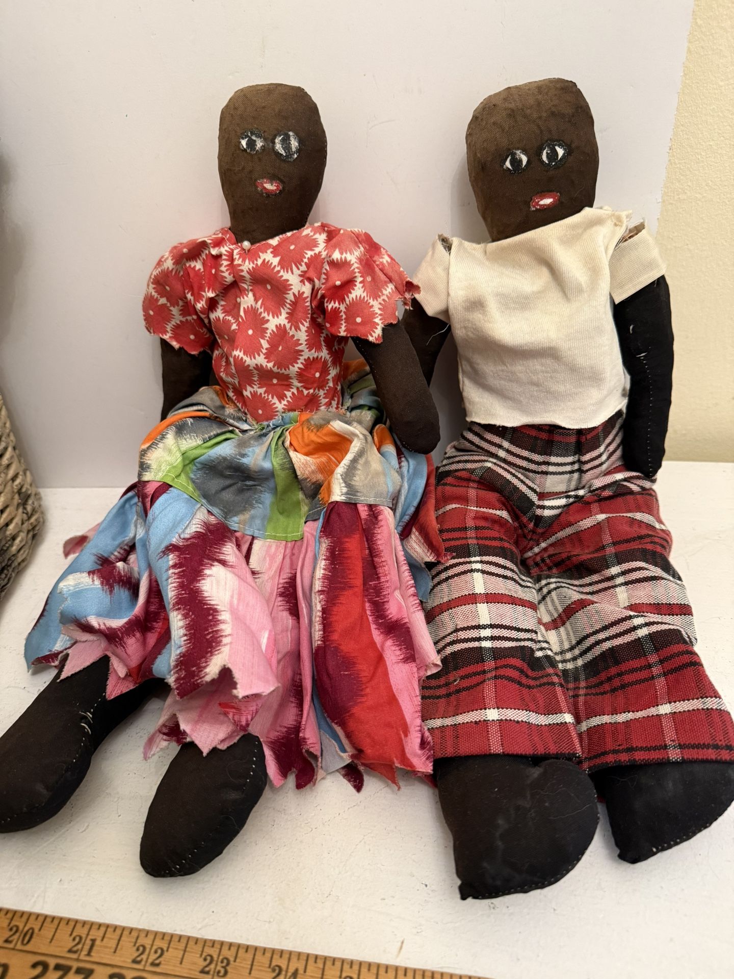 Antique Dolls Stuffed With Straw