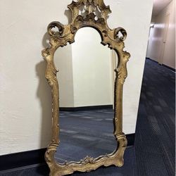 La Barge Italian Rococo Style 38 3/4" Gilt Wall Mirror.