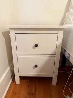 White IKEA Bedside Table
