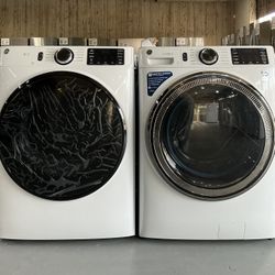 GE 5.0 cu. ft. Front-Load Washer w/Steam Cycle 7.8 cu. ft. Vented Electric Dryer