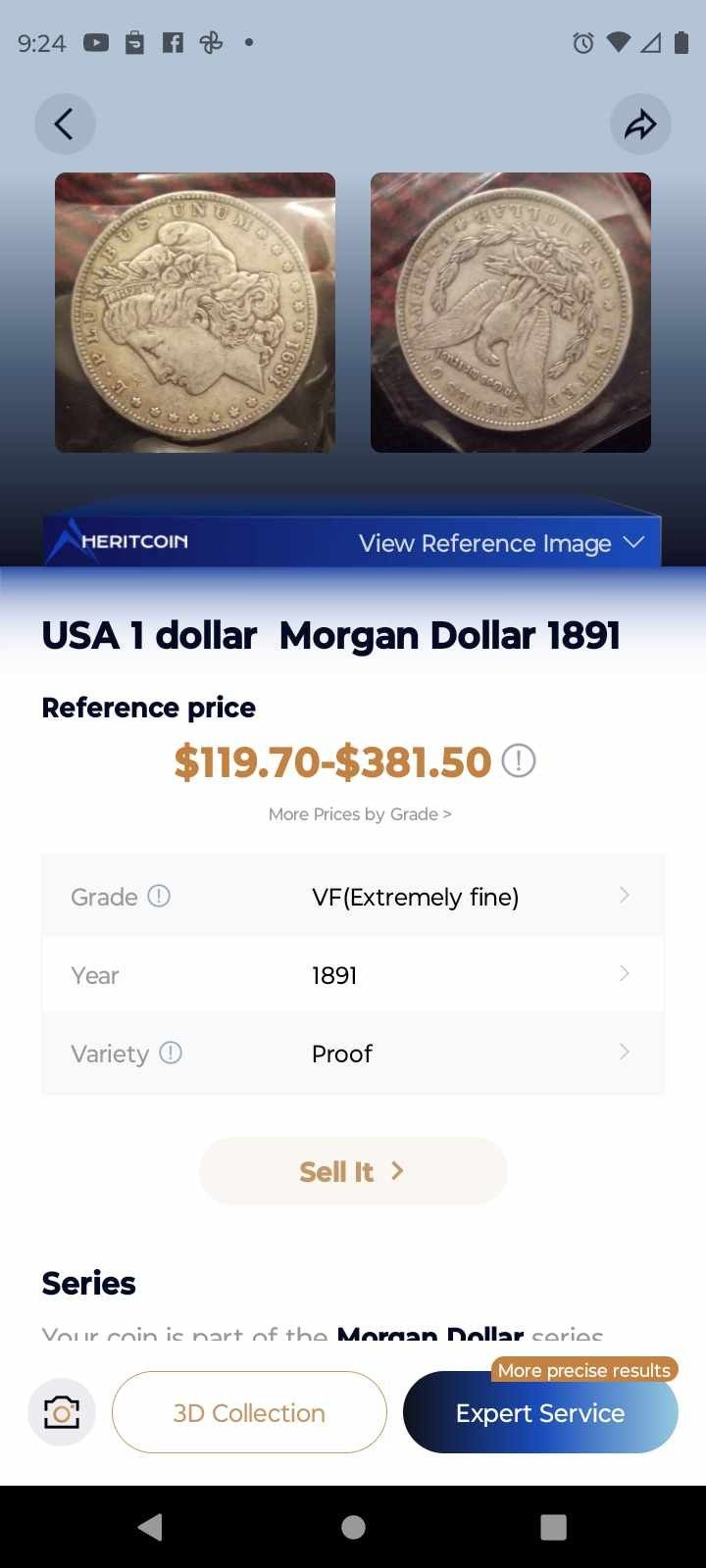 1891 More Dollar Graded VF Extremely Fine