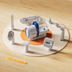 Oneisall Pet Grooming Kit with Vacuum – Clipper, Brushes & Cleaning Tools (New)
