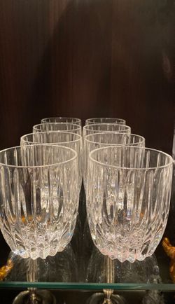 Crystal glass tumbler set of 8