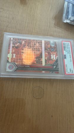Psa graded numbered orange foil lennart Karl Bayern Munich rookie card mint 9 Psa graded