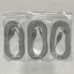 iPhone Charger 3pack 10FT Apple MFi Certified Long Lightning Cable Fast Charging High Speed Data Sync USB Cable Compatible iPhone 14/13/12/11 Pro Max/