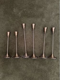 Bronze candle holders