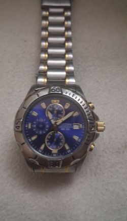Citizen Men's Quartz Chronograph Two-Tone Stainless Steel Watch AN3394-59L