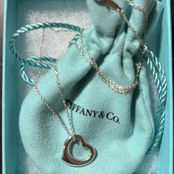 Elsa Peretti 11mm Silver Open Heart Pendant