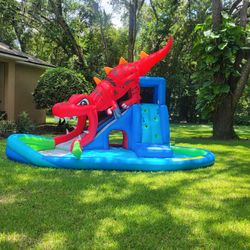 Happy Hop Dinosaur Cave Waterslide