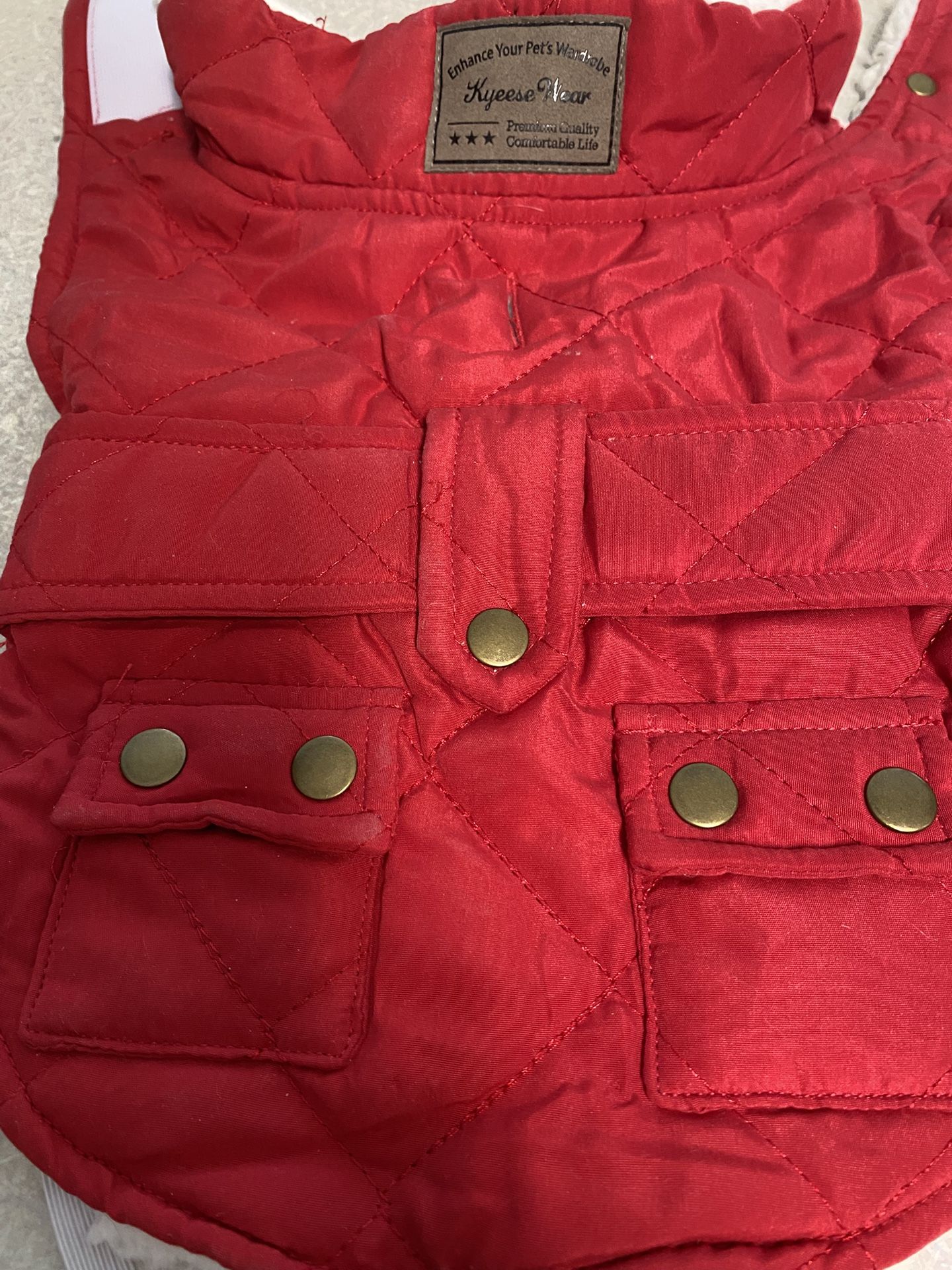 Kyeese Wear Red Pet Jacket