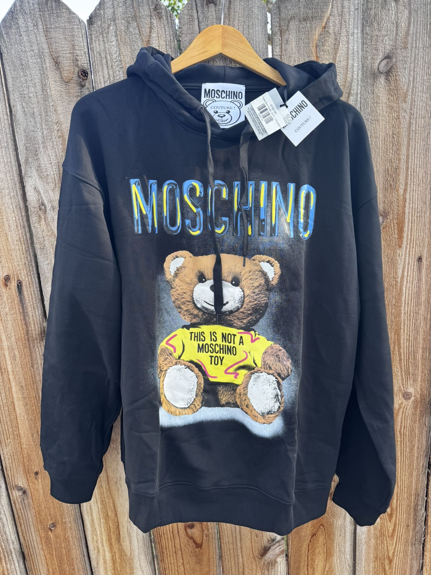 Moschino Teddy Black Hoodie