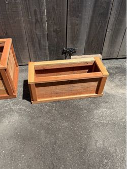 Redwood planter box