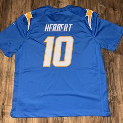New Men’s Size Large, XL & 2XL Nike Justin Herbert LA Chargers Jersey
