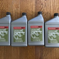 4 Honda Genuine OEM CVT Continuously Variable Transmission Fluid 1 Quart  *New