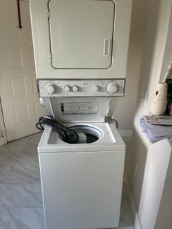 Whirlpool stackable dryer and washer