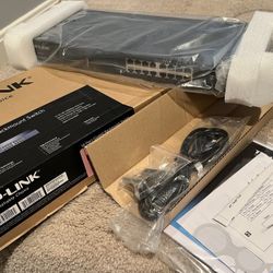 Networking - Gigabit Switch, Cat5e, Patch Panel, wall plates, Ethernet jacks, parts, and 1-WirelessAC Access Point