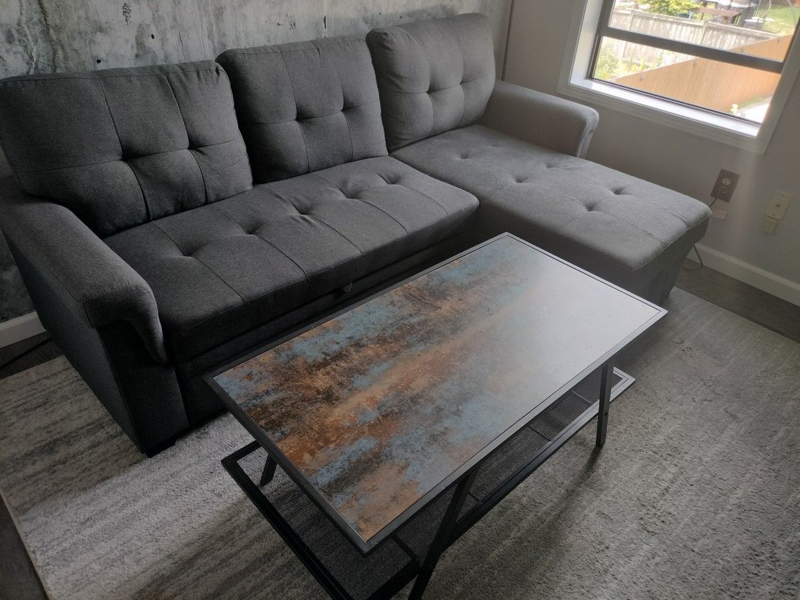 Sectional Couch With Pull Out Bed And Table