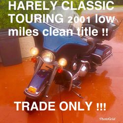 2001 Harley Davidson classic touring trade only