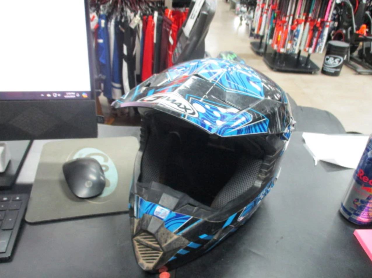 Used GMax Youth Motorcross Helmet Size Small SKU55016-4
