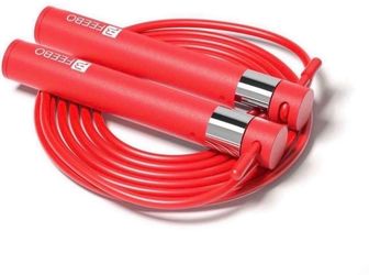 feebo Jump Rope for Fitness, 360 Degree Spin Tangle-Free Adjustable Skipping Rope with Steel Wire, Aluminum Handles,Weighted Jumping Ropes for Double