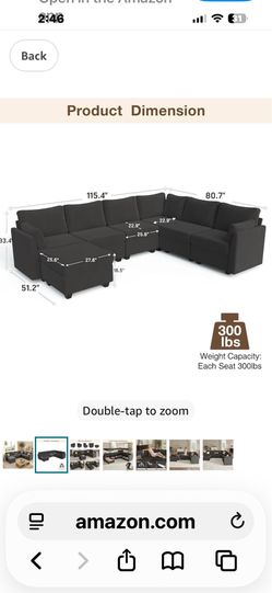 Couch with storage