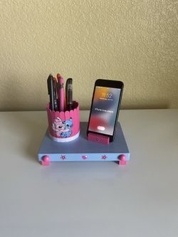 Stitch desk phone & pen organizer
