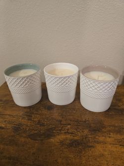 3 pcs- 14oz Luxury Ceramic Candles- BRAND NEW!